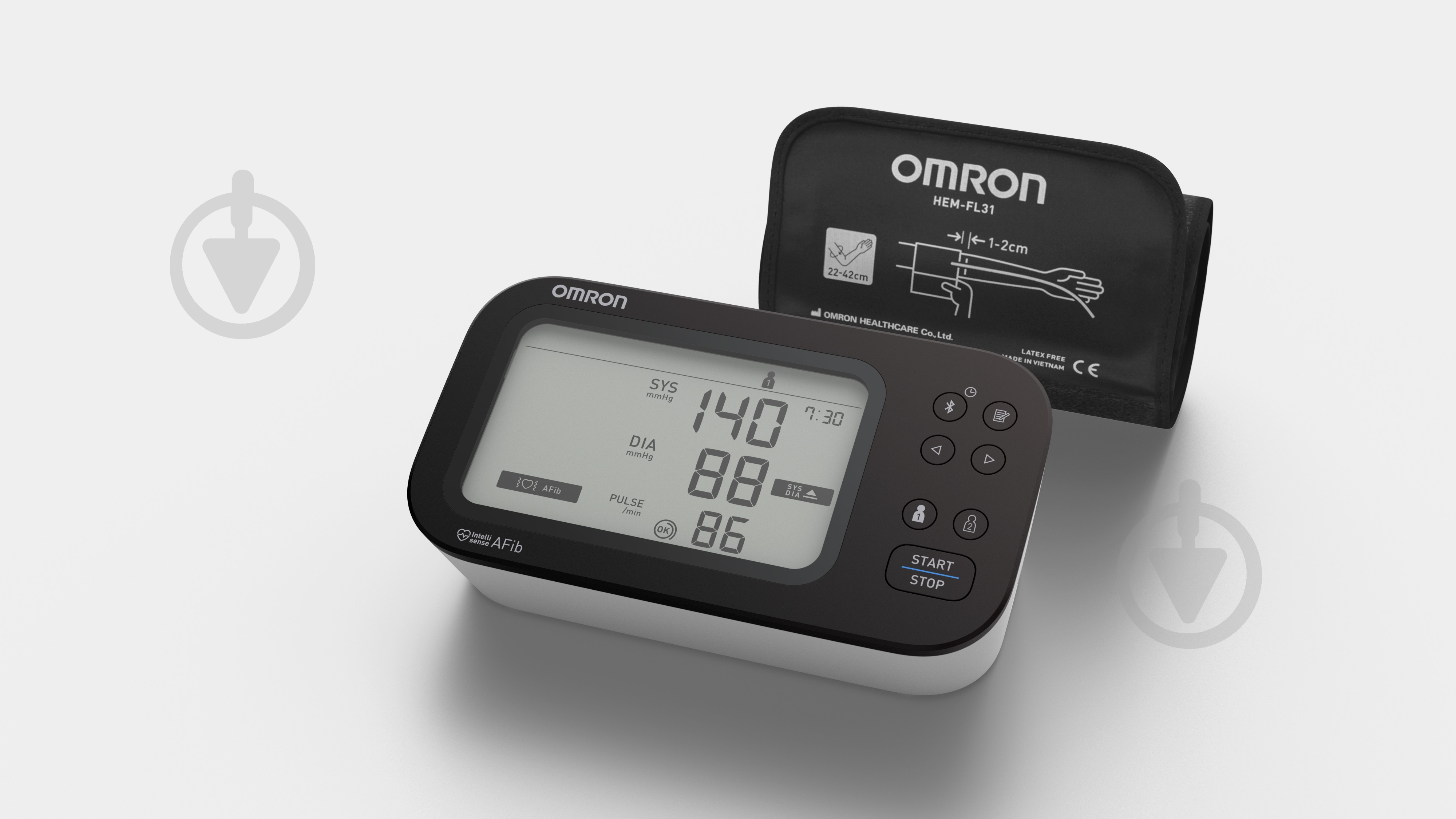 Тонометр Omron M7 Intelli IT AFIB HEM-7380T1-EBK - фото 2 Тонометр Omron M7 Intelli IT AFIB HEM-7380T1-EBK - фото 2