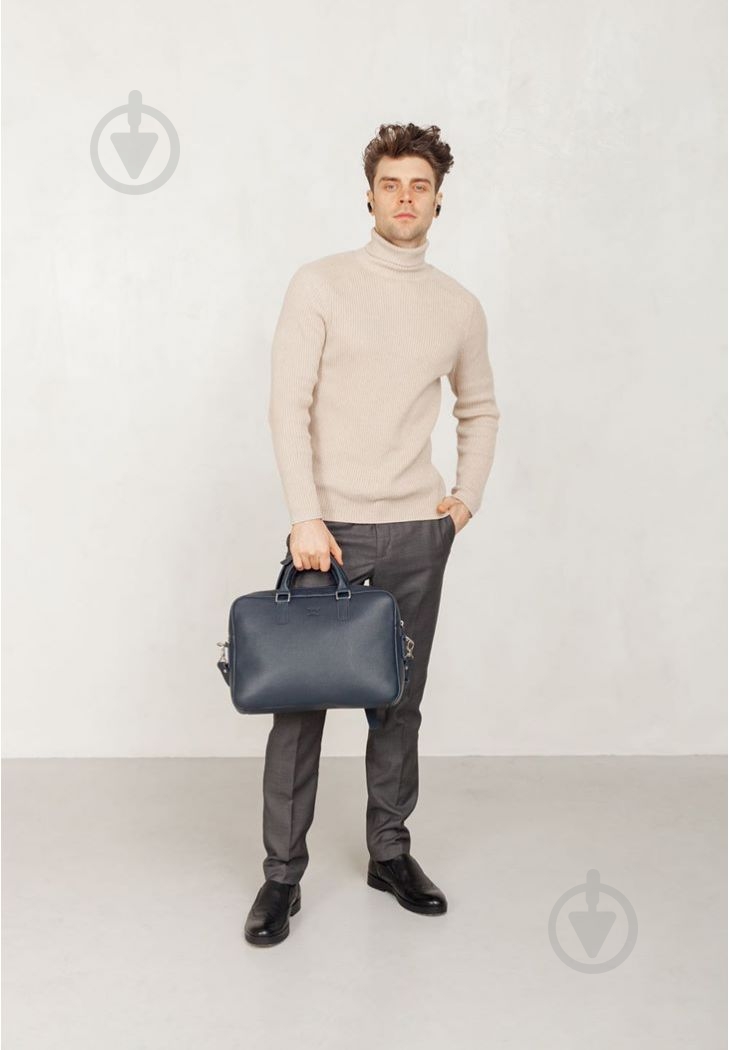 Сумка для ноутбука Wings Briefcase 2 синій TW-Briefcase-2-blue-flo - фото 3