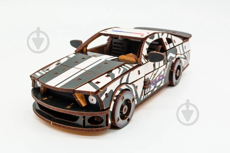 3D-конструктор PuzzleOk Muscle Car белый полиция Puz-00639 - фото 3