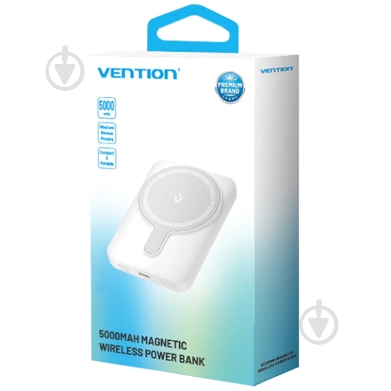 Повербанк Vention 5000 mAh white (FHSW0) - фото 2