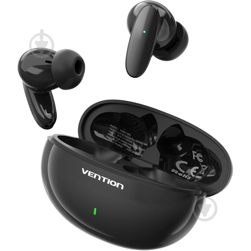 Гарнитура Vention Elf Earbuds E01 black (NBFB0) - фото 2