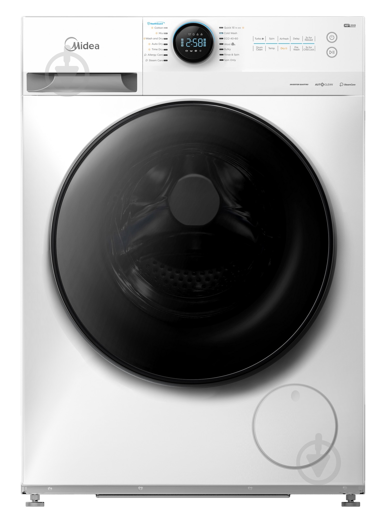 Стиральная машина с сушкой Midea MF200D80WB/W-C - фото 1