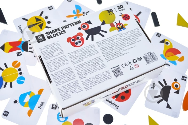 Игра деревянная qbee Фигурная мозаика 30 элементов 900071 - фото 2 Игра деревянная qbee Фигурная мозаика 30 элементов 900071 - фото 2