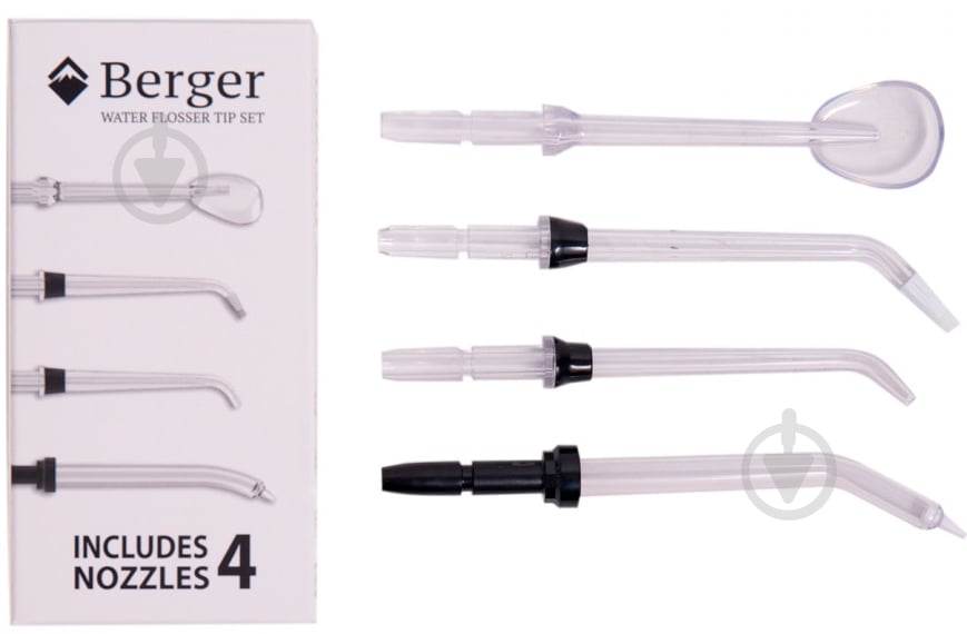 Насадки для ирригатора Berger WF Premium 4 шт. - фото 2 Насадки для ирригатора Berger WF Premium 4 шт. - фото 2