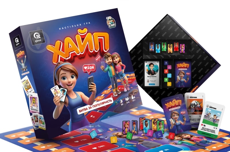 Игра настольная qbee Хайп Битва за популярность QB701-007 - фото 3 Игра настольная qbee Хайп Битва за популярность QB701-007 - фото 3