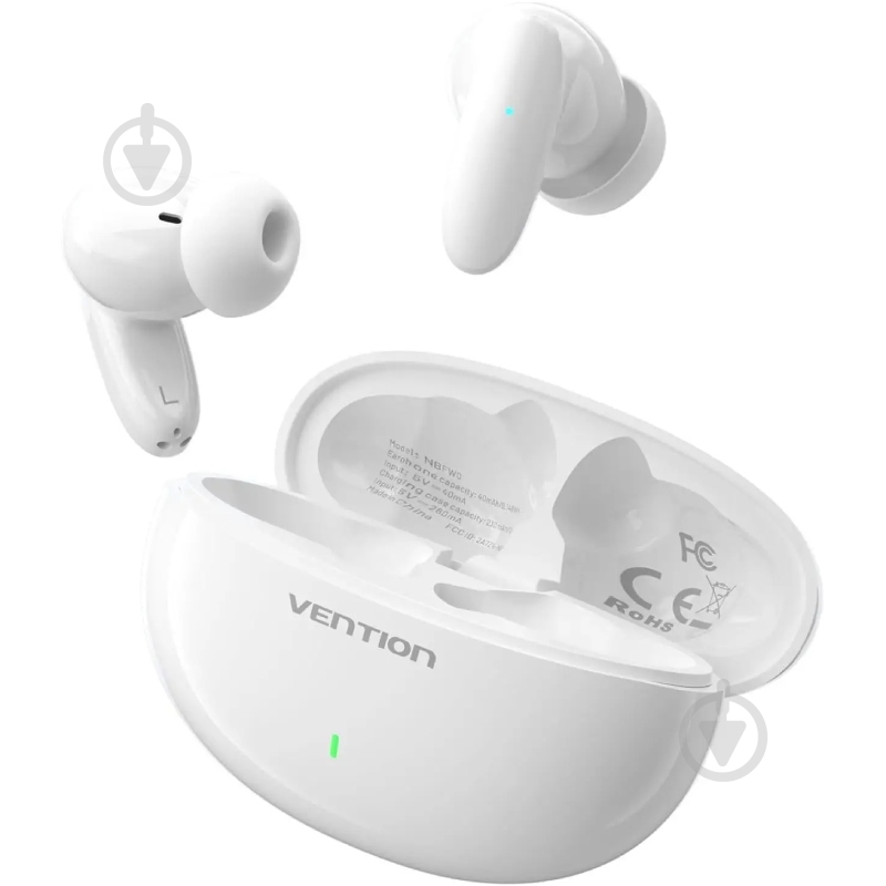 Гарнитура Vention Elf Earbuds E01 white (NBFW0) - фото 2