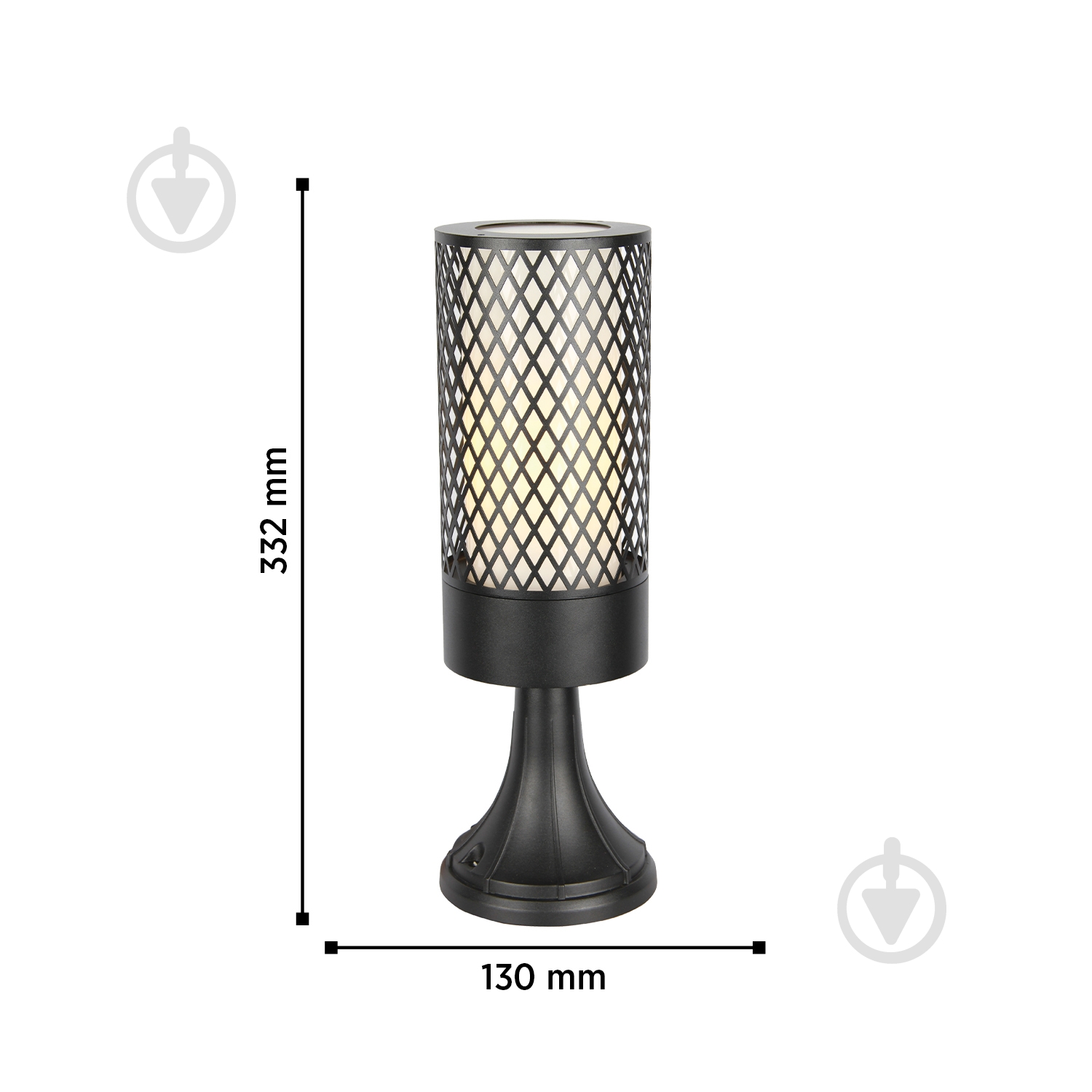 Столбик Blitz E27 20 Вт IP44 черный 1814-51 - фото 2