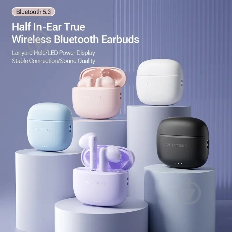 Гарнитура Vention Elf Earbuds E03 purple (NBHV0) - фото 2