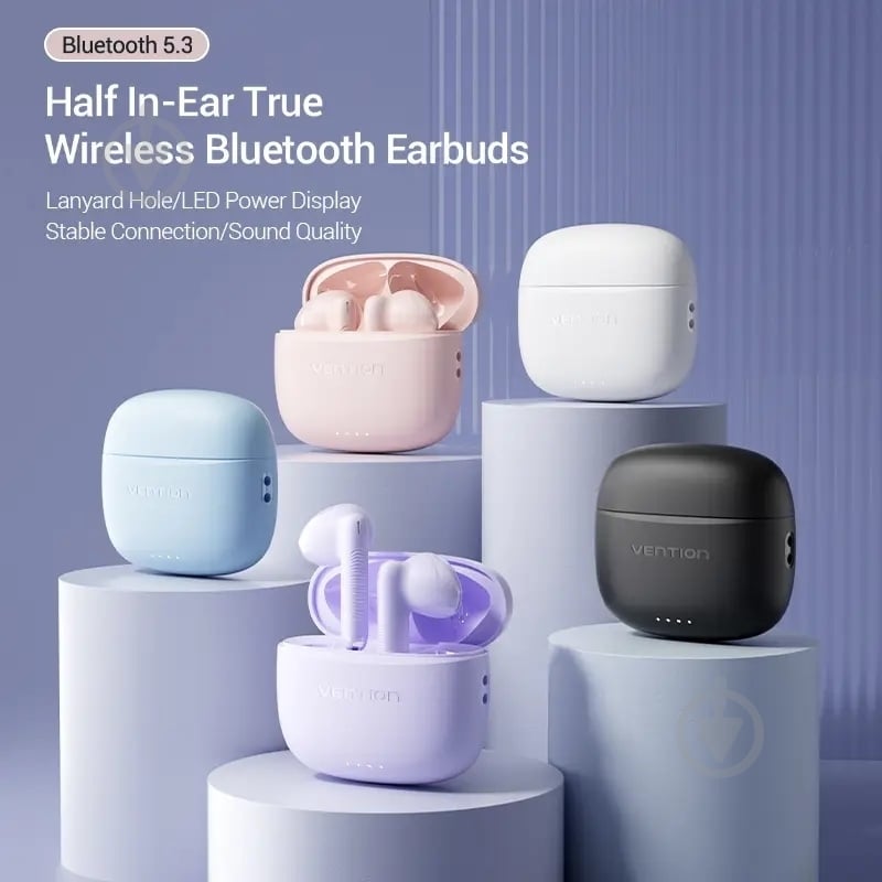 Гарнитура Vention Elf Earbuds E03 white (NBHW0) - фото 2