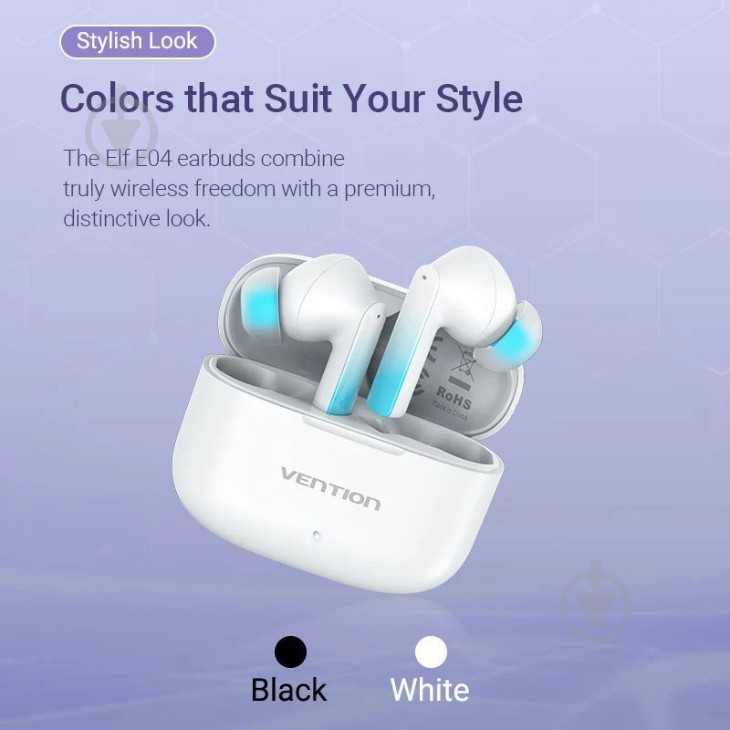 Гарнитура Vention Elf Earbuds E04 white (NBIW0) - фото 3 Гарнитура Vention Elf Earbuds E04 white (NBIW0) - фото 3