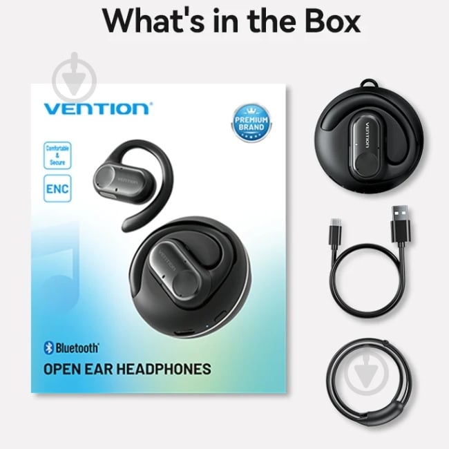 Гарнитура Vention OpenBeat O11 black (NBPB0) - фото 2