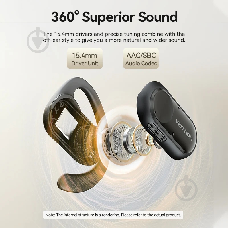 Гарнитура Vention OpenBeat O11 black (NBPB0) - фото 7