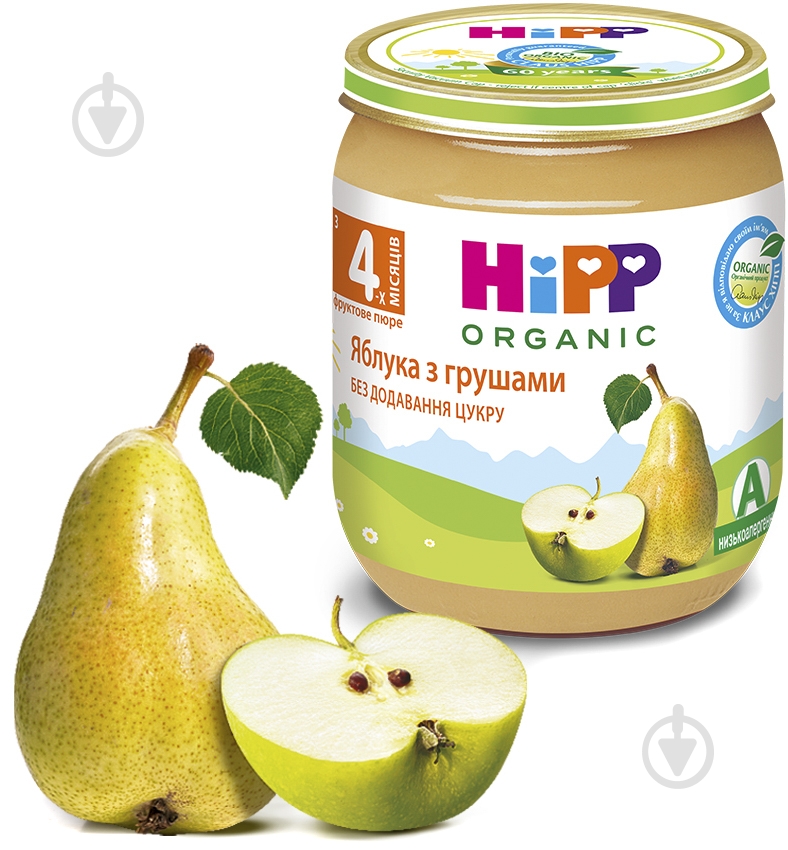 Пюре Hipp Яблоки с грушами 125 г 9062300101574 - фото 1