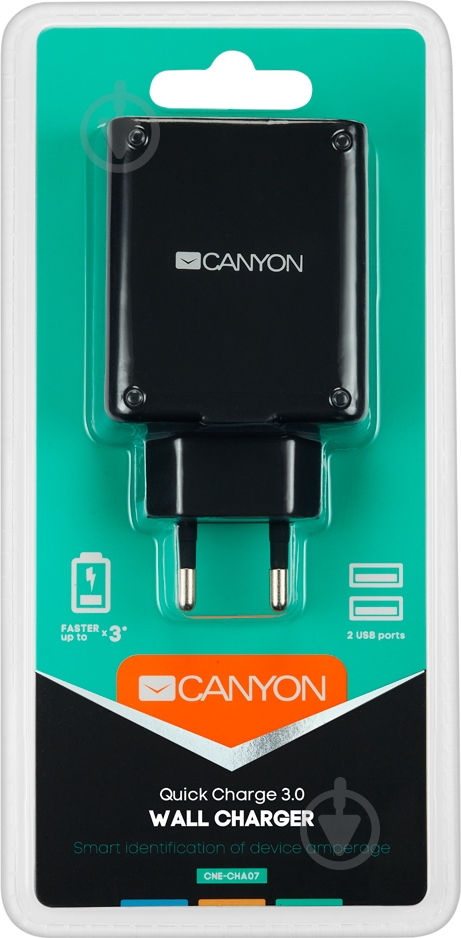 Сетевое зарядное устройство Canyon CNE-CHA07B - фото 3