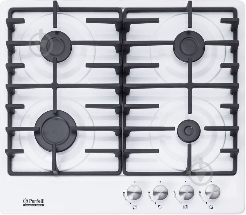 Варочная поверхность газовая Perfelli HGM 61490 WH - фото 1 Варочная поверхность газовая Perfelli HGM 61490 WH - фото 1