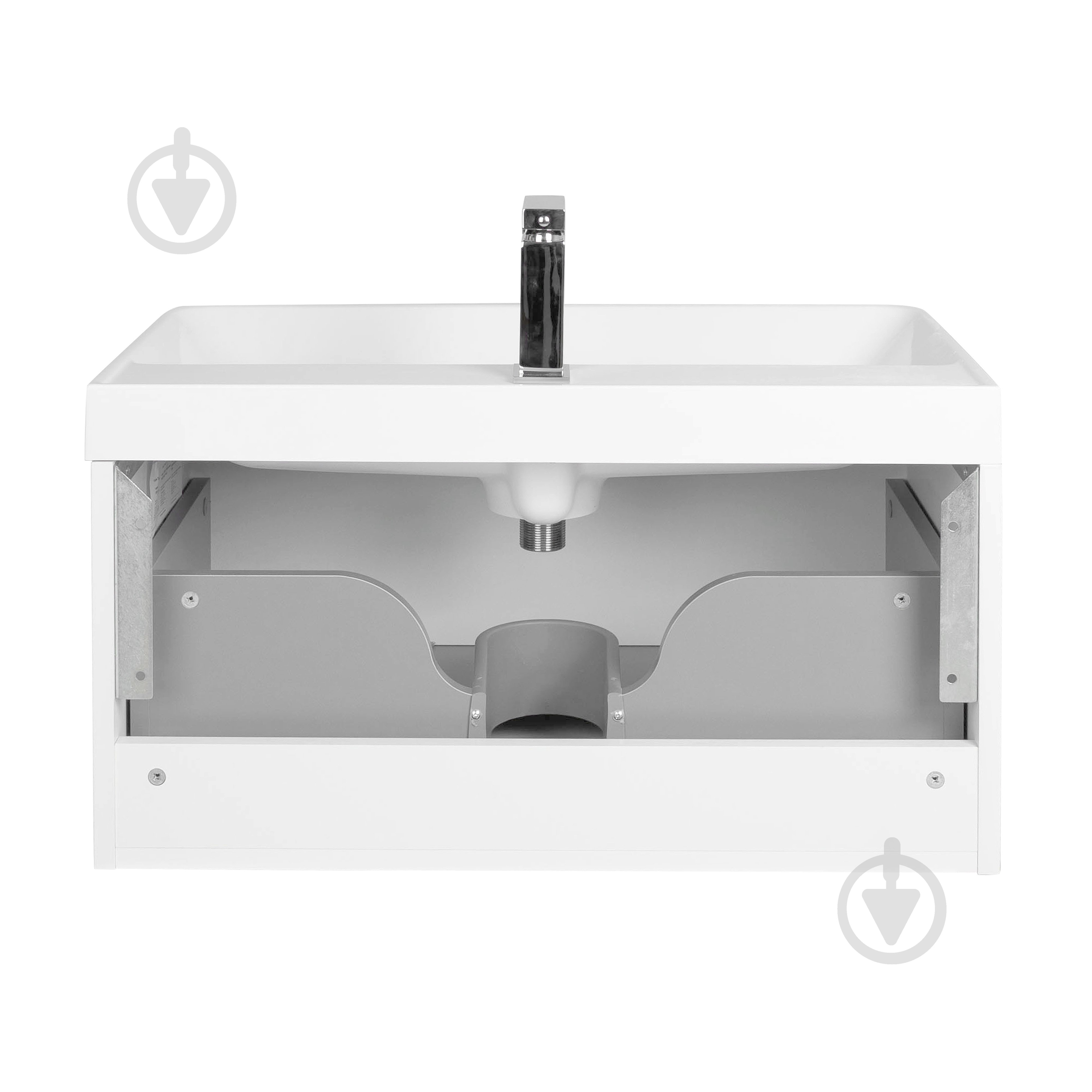 Тумба підвісна Aqua Rodos Frost White з умивальником Deep 75 см (АР000127941) - фото 6 Тумба підвісна Aqua Rodos Frost White з умивальником Deep 75 см (АР000127941) - фото 6