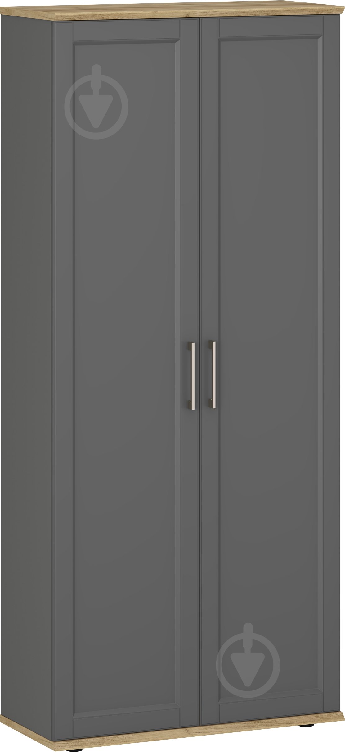 Шкаф для одежды Грейд Гранд 904х2063х404 мм графит серый/дуб крафт золотой/муссон софтач - фото 1