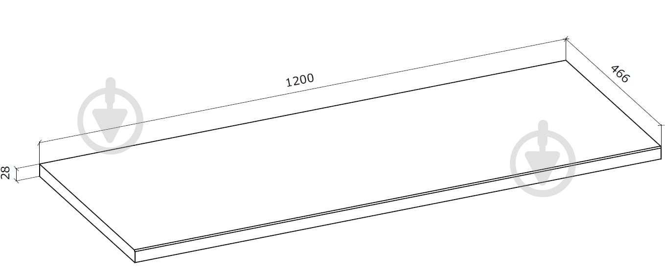 Стільниця Грейд 1200хх28х466 МС Дакота дуб артізан - фото 3 Стільниця Грейд 1200хх28х466 МС Дакота дуб артізан - фото 3