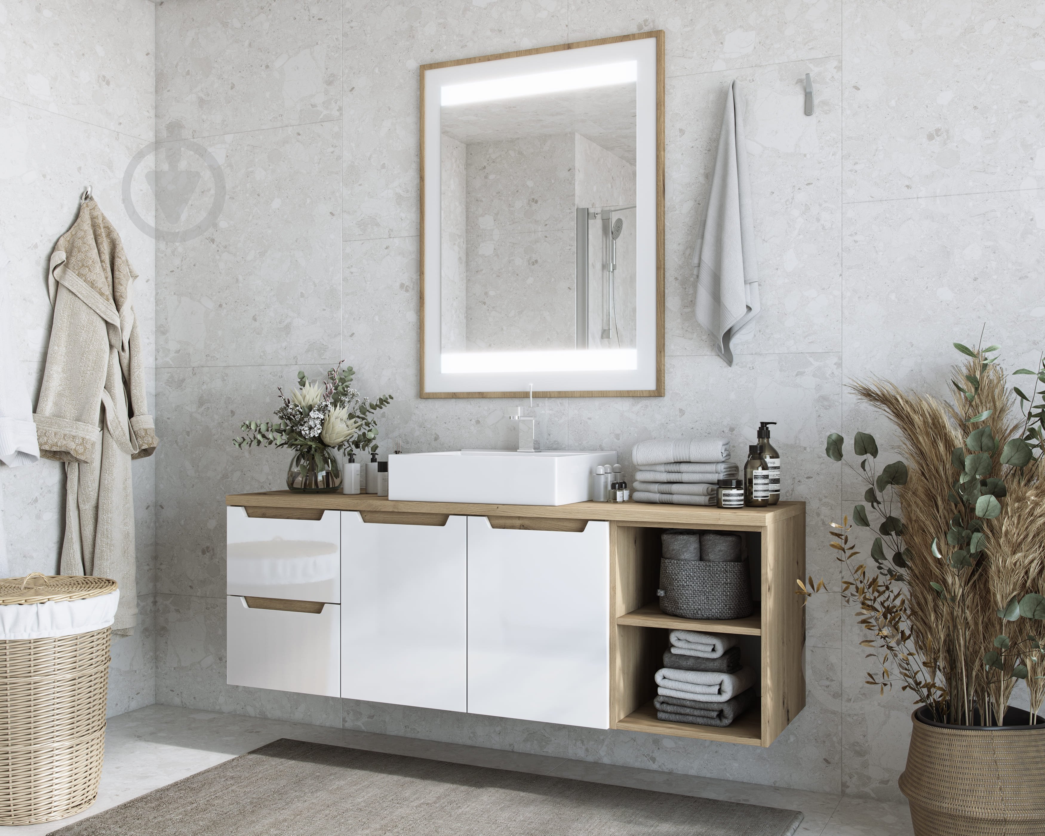 Стільниця Грейд 1200хх28х466 МС Дакота дуб артізан - фото 2 Стільниця Грейд 1200хх28х466 МС Дакота дуб артізан - фото 2