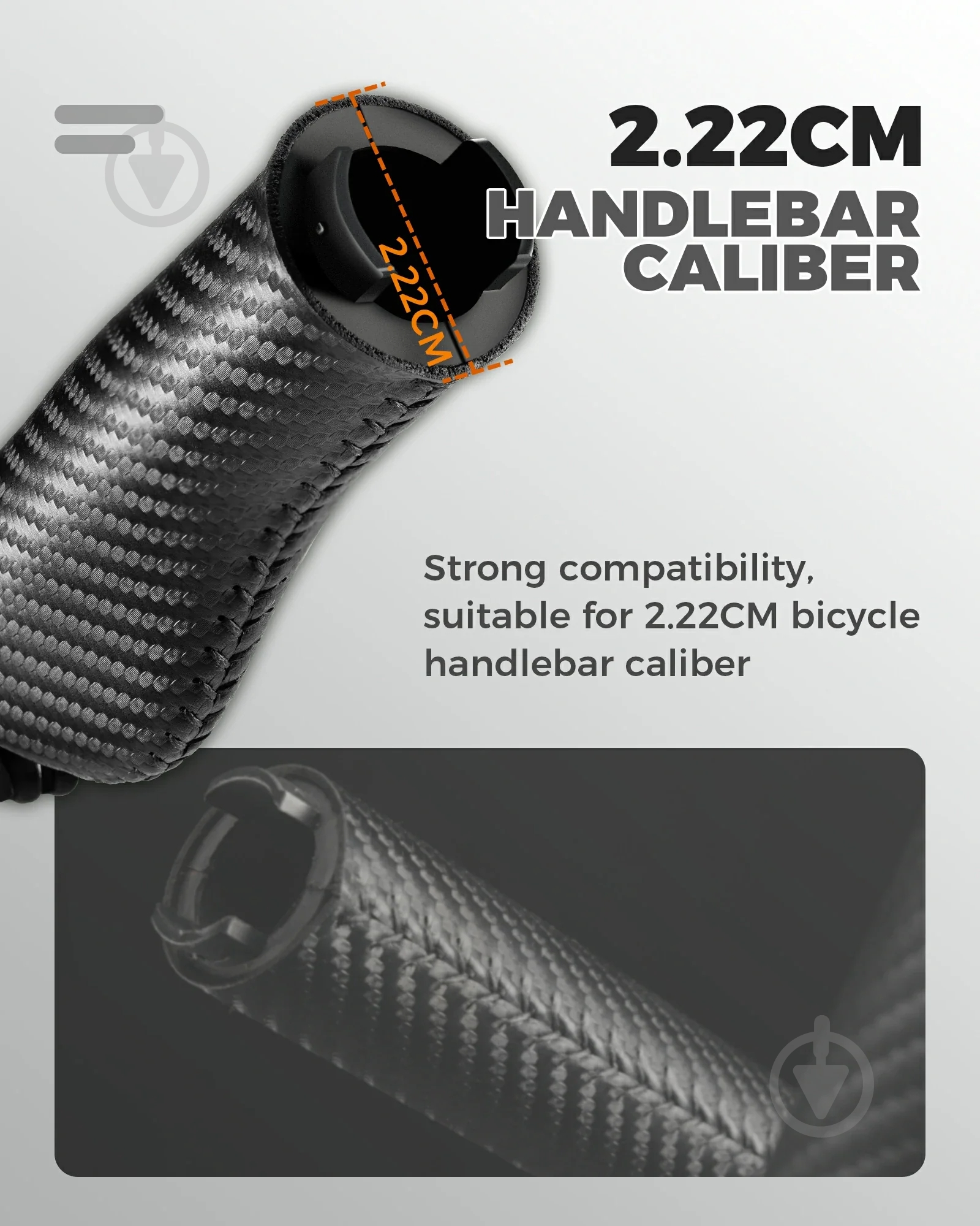 Грипси ROCKBROS 71230001002 Ergonomic Bike Handlebar Grips чорний - фото 5 Грипси ROCKBROS 71230001002 Ergonomic Bike Handlebar Grips чорний - фото 5