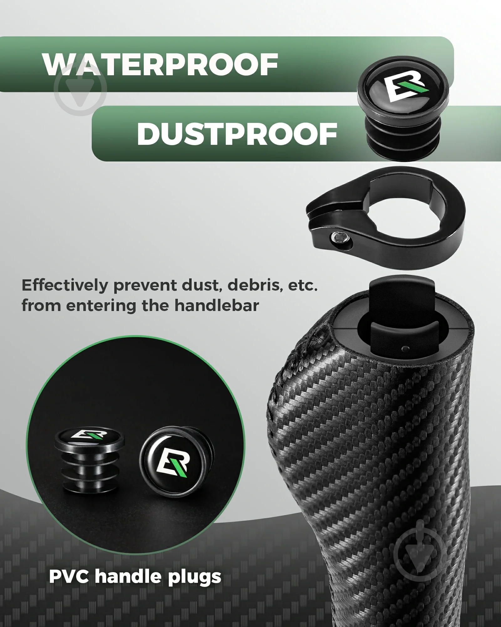 Грипси ROCKBROS 71230001002 Ergonomic Bike Handlebar Grips чорний - фото 4 Грипси ROCKBROS 71230001002 Ergonomic Bike Handlebar Grips чорний - фото 4