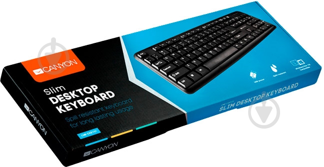 Клавиатура Canyon (CNE-CKEY01-RU) black - фото 3