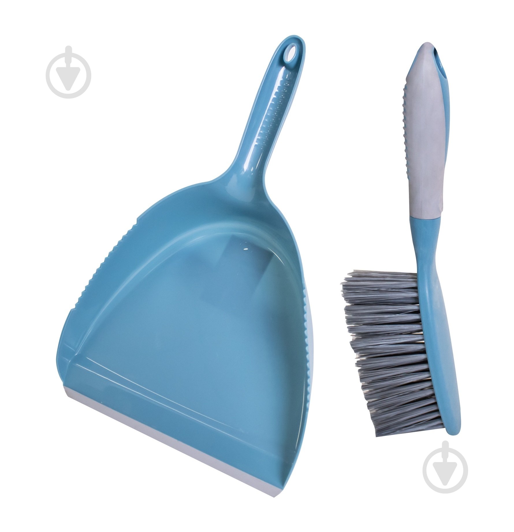Совок со щеткой Премиум Тарлев 22 см голубой - фото 1 Совок со щеткой Премиум Тарлев 22 см голубой - фото 1
