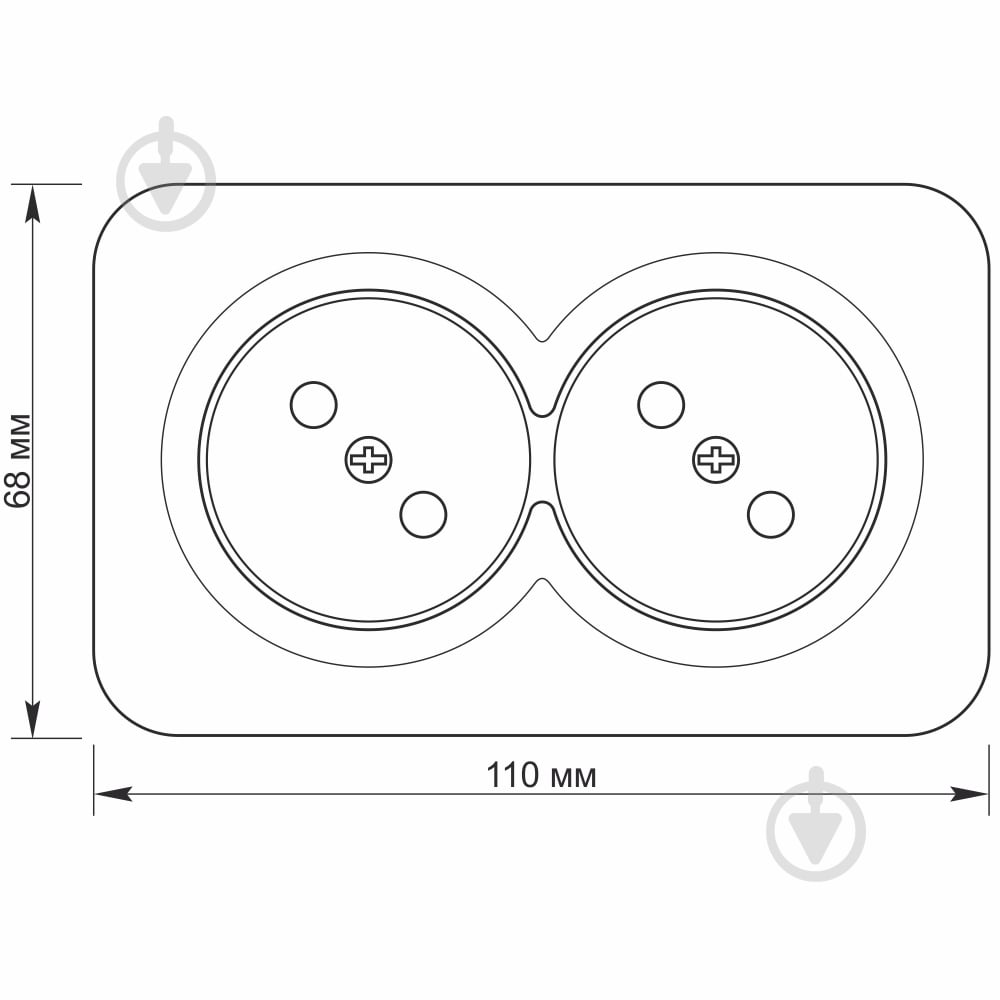 Розетка двойная бытовая без заземления Binera IP20 черный 27076 - фото 4 Розетка двойная бытовая без заземления Binera IP20 черный 27076 - фото 4