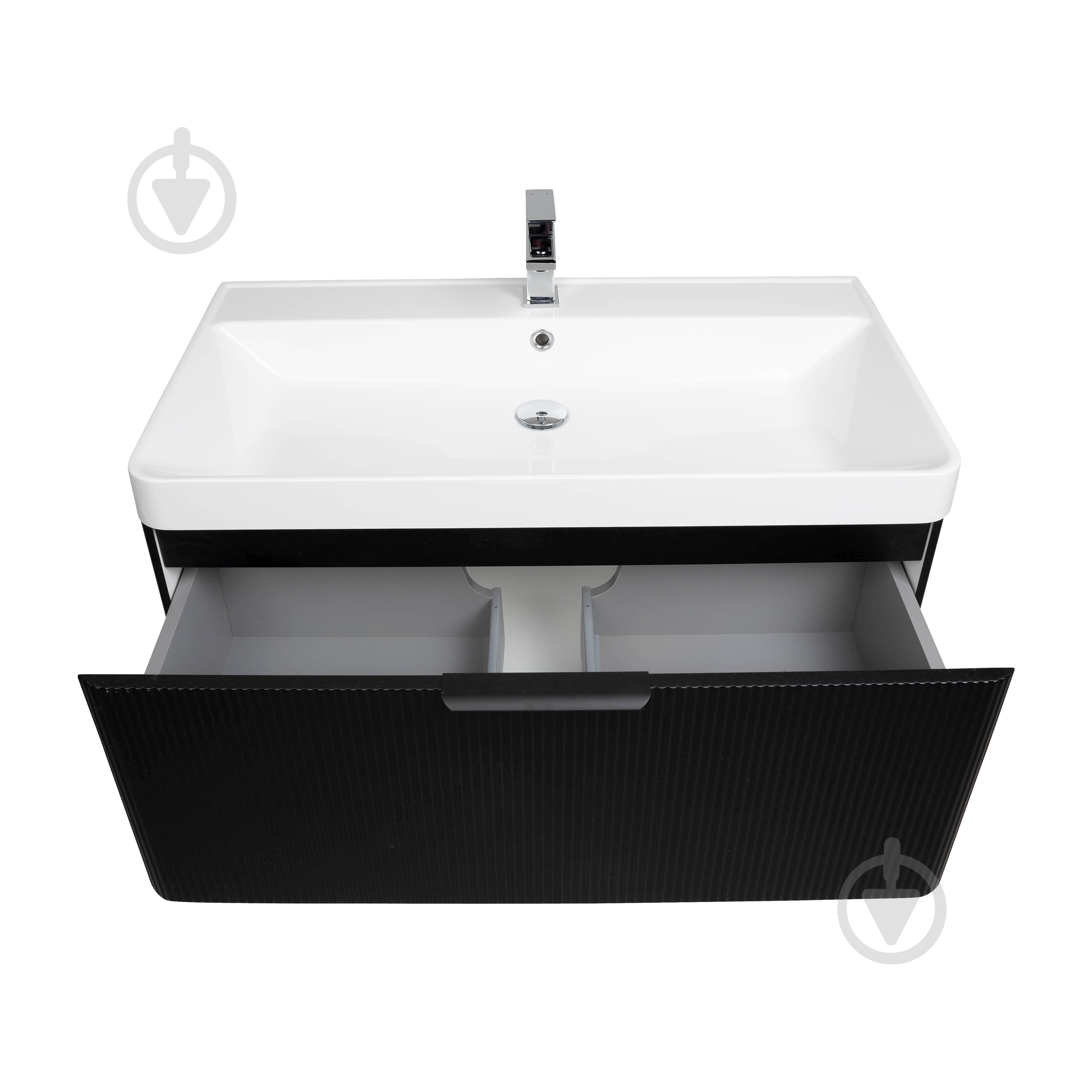 Тумба підвісна Aqua Rodos Frost Black з умивальником Deep 90 см (АР000127942) - фото 4 Тумба підвісна Aqua Rodos Frost Black з умивальником Deep 90 см (АР000127942) - фото 4