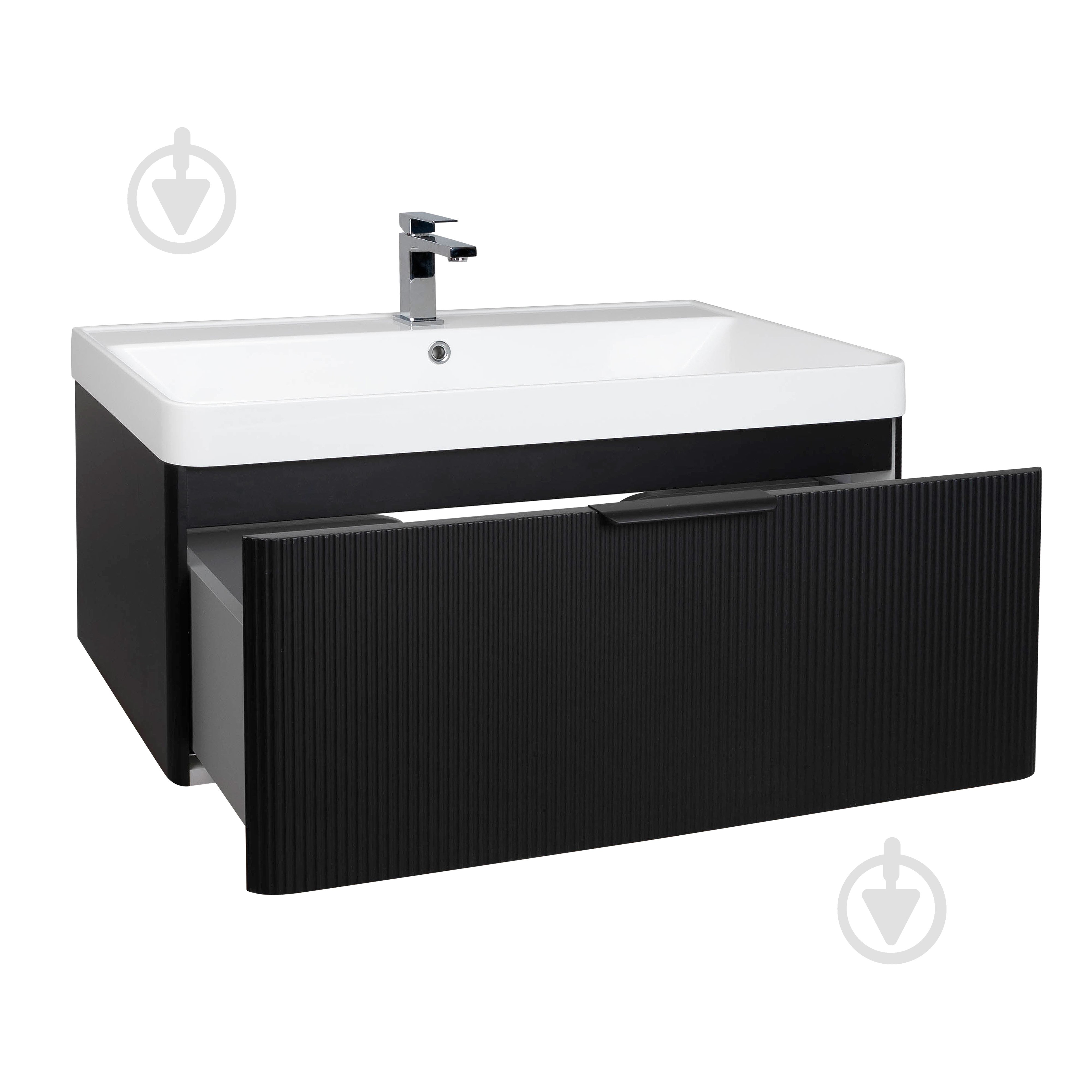 Тумба підвісна Aqua Rodos Frost Black з умивальником Deep 90 см (АР000127942) - фото 2 Тумба підвісна Aqua Rodos Frost Black з умивальником Deep 90 см (АР000127942) - фото 2