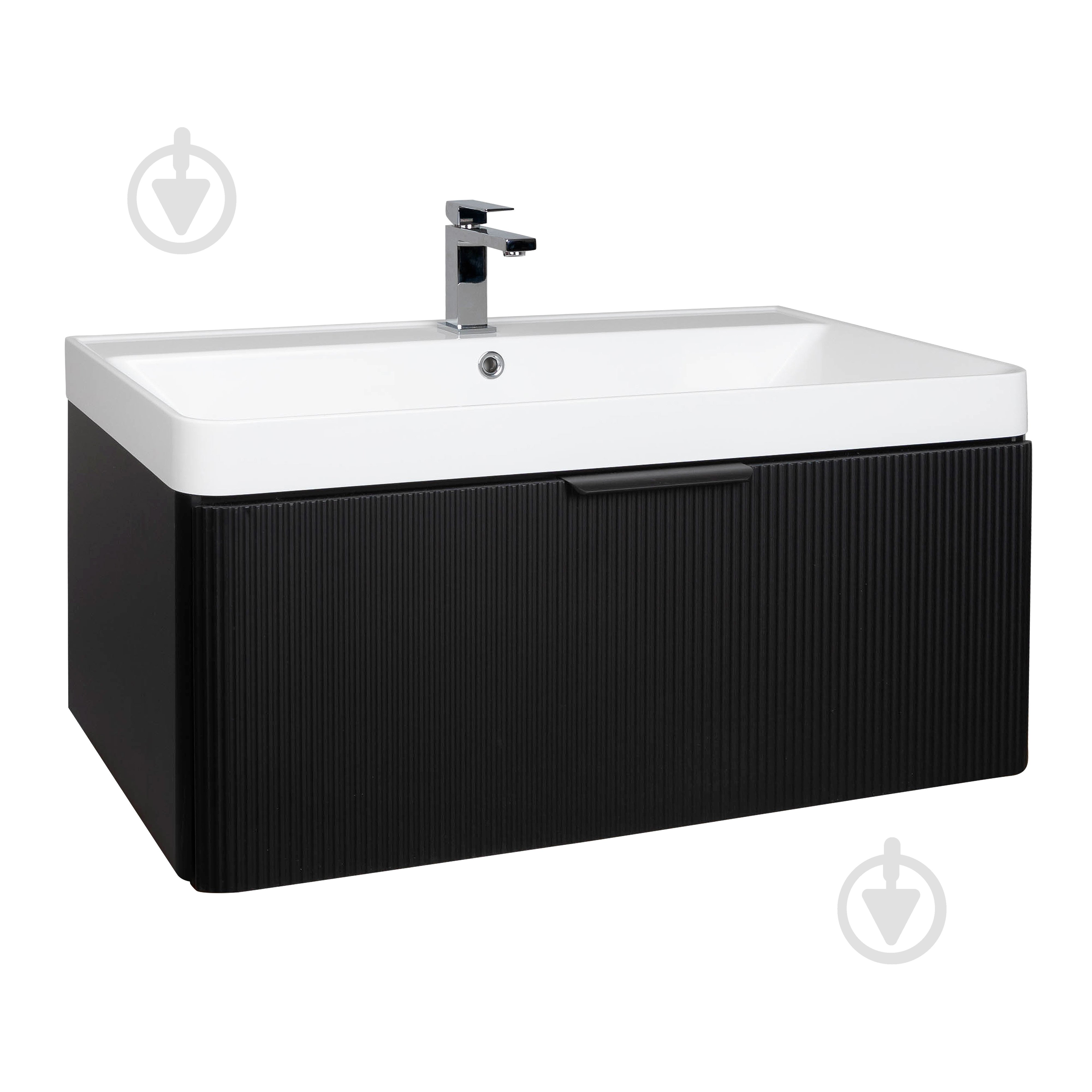 Тумба підвісна Aqua Rodos Frost Black з умивальником Deep 90 см (АР000127942) - фото 1 Тумба підвісна Aqua Rodos Frost Black з умивальником Deep 90 см (АР000127942) - фото 1