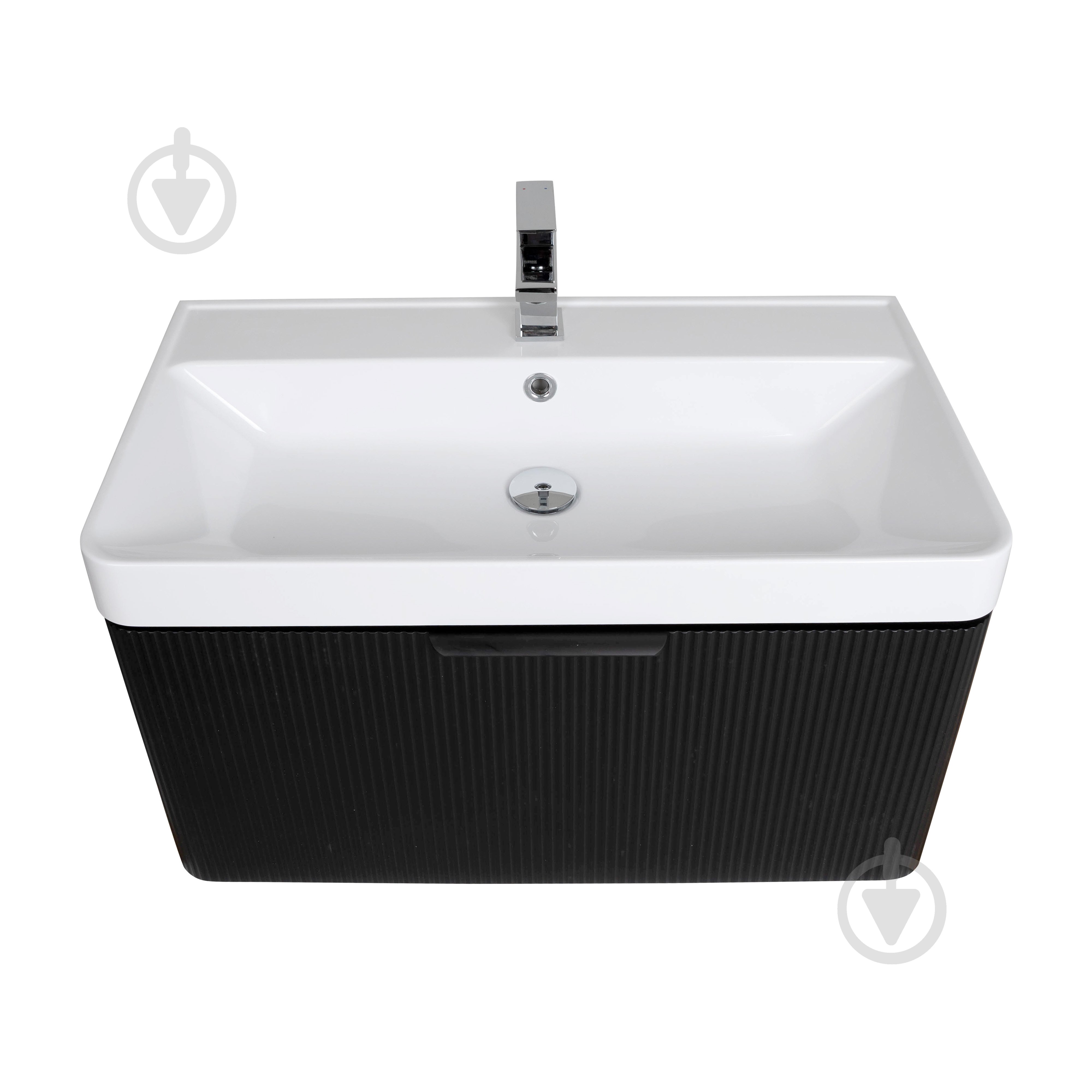 Тумба підвісна Aqua Rodos Frost Black з умивальником Deep 75 см (АР000127940) - фото 3 Тумба підвісна Aqua Rodos Frost Black з умивальником Deep 75 см (АР000127940) - фото 3