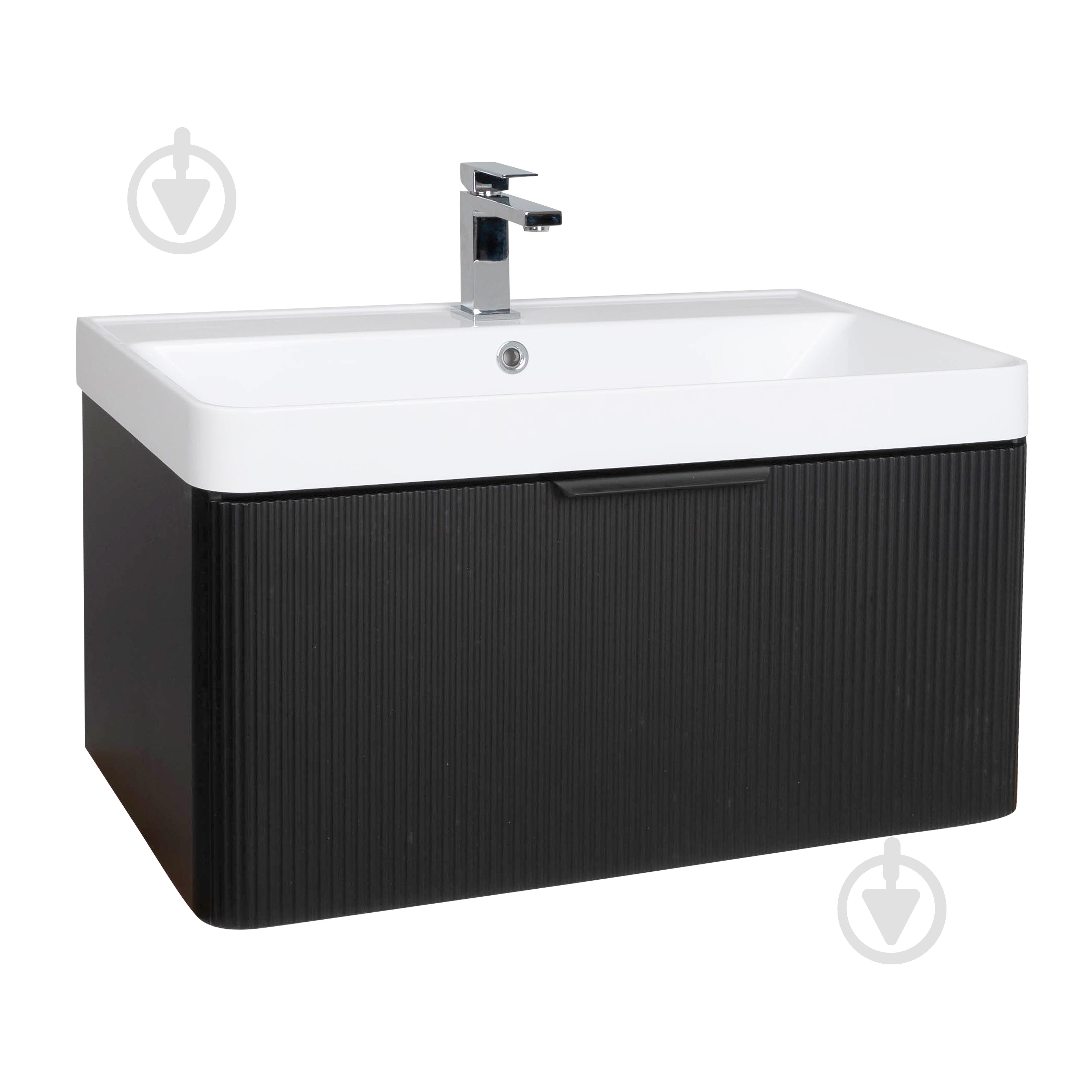 Тумба підвісна Aqua Rodos Frost Black з умивальником Deep 75 см (АР000127940) - фото 1 Тумба підвісна Aqua Rodos Frost Black з умивальником Deep 75 см (АР000127940) - фото 1