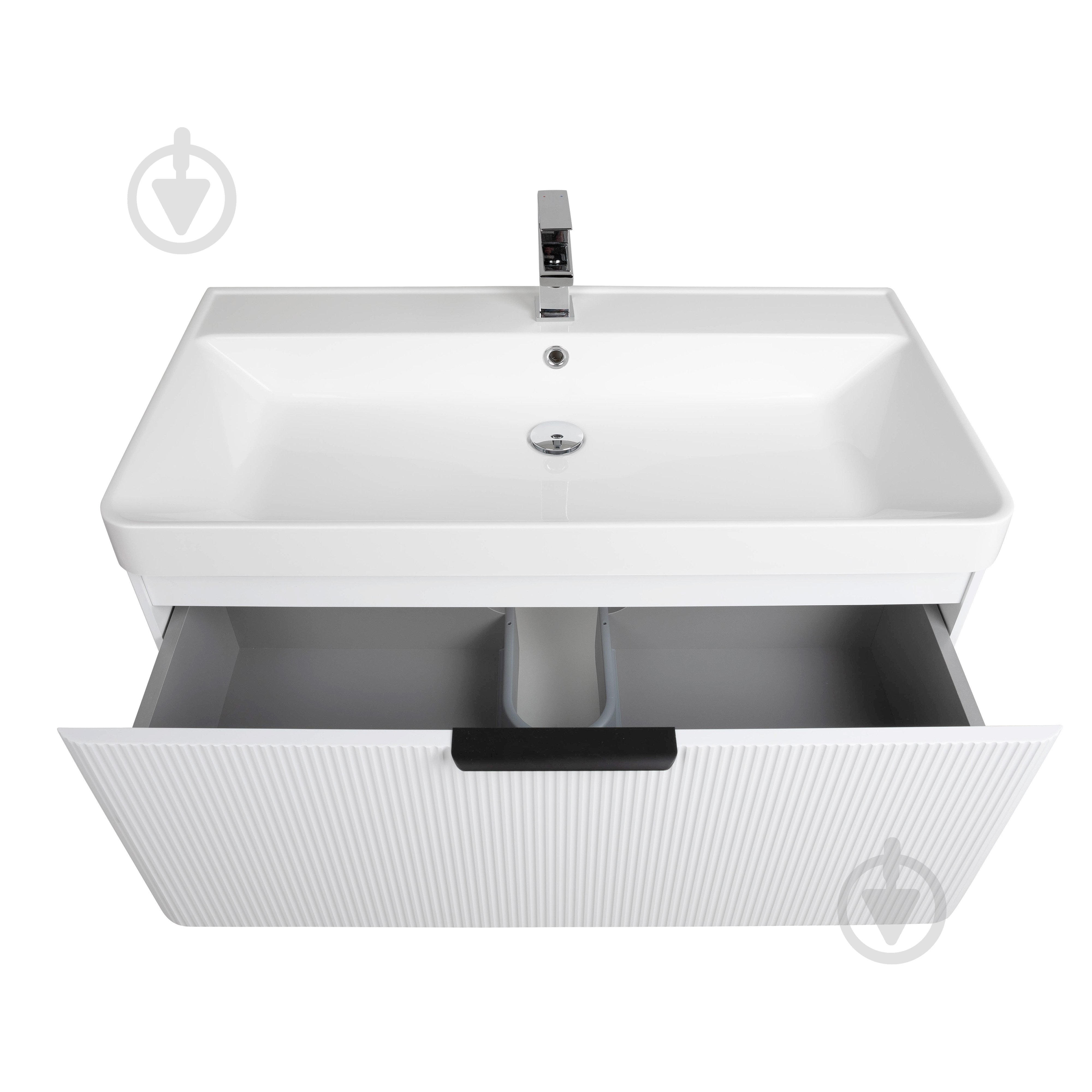 Тумба підвісна Aqua Rodos Frost White з умивальником Deep 90 см (АР000127943) - фото 5 Тумба підвісна Aqua Rodos Frost White з умивальником Deep 90 см (АР000127943) - фото 5