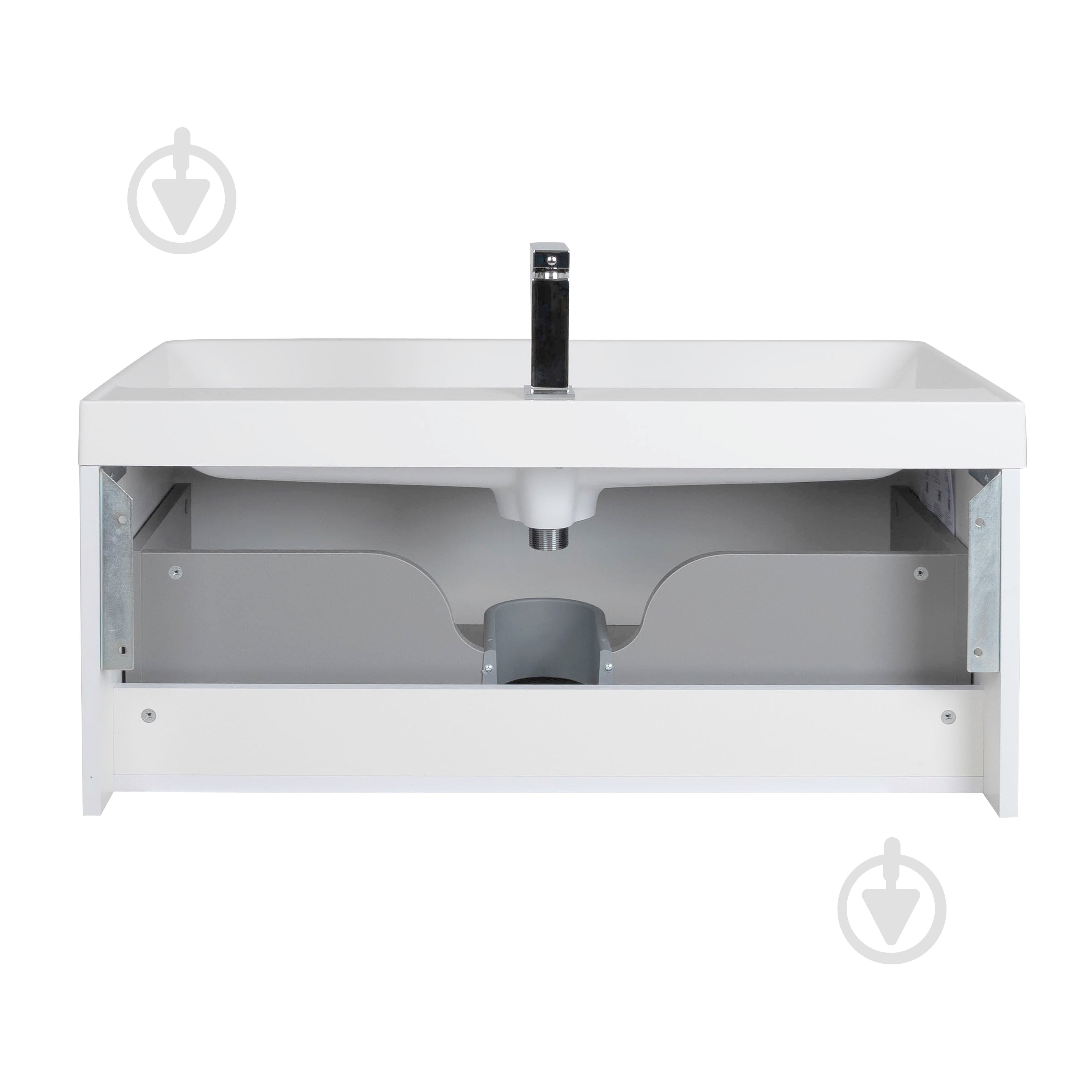 Тумба підвісна Aqua Rodos Frost White з умивальником Deep 90 см (АР000127943) - фото 4 Тумба підвісна Aqua Rodos Frost White з умивальником Deep 90 см (АР000127943) - фото 4