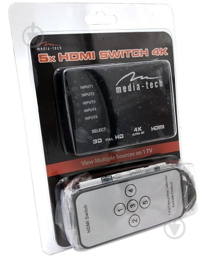 Сплітер Media-Tech чорний (MT5207) - фото 4