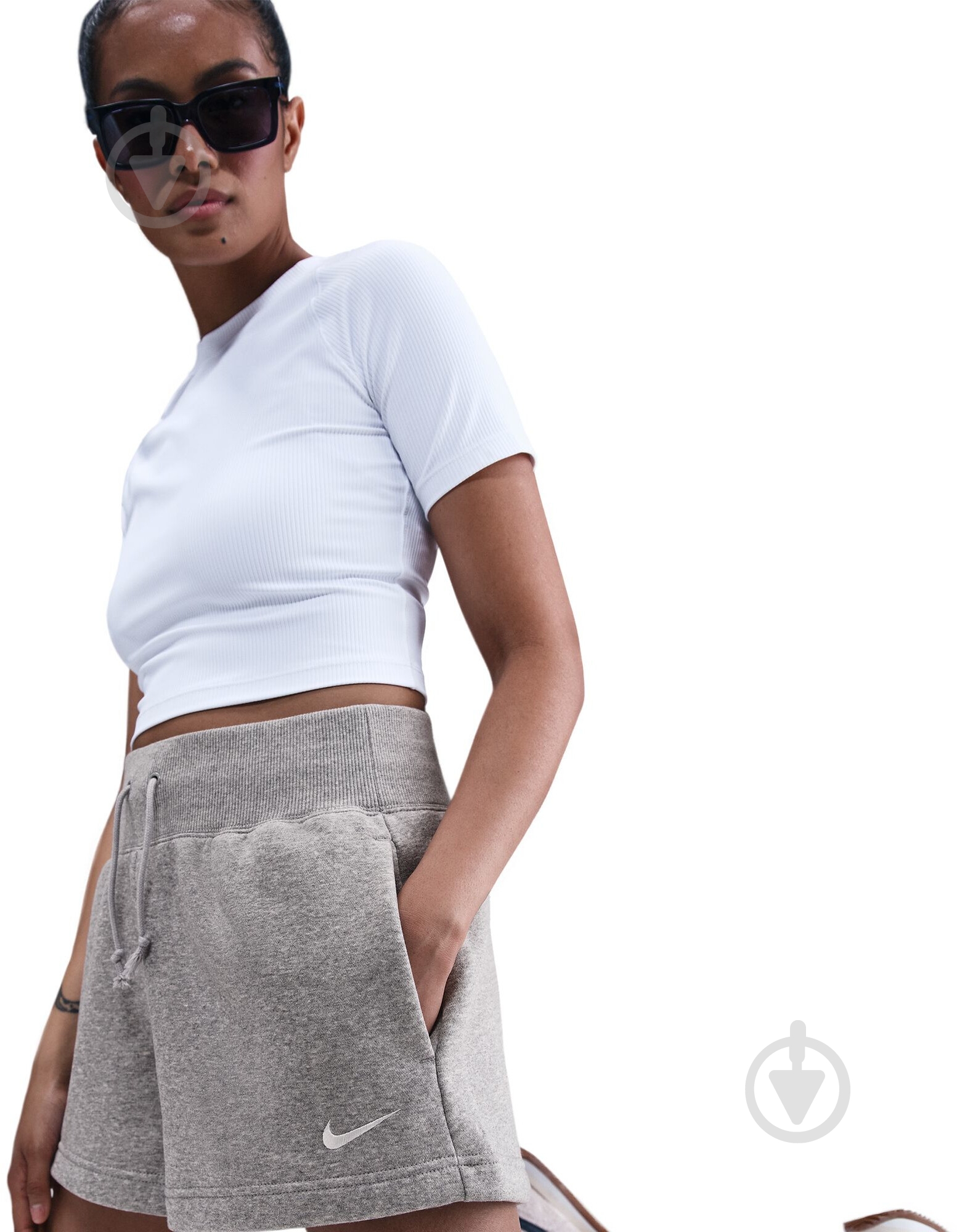 Шорты Nike W NSW PHNX FLC HR SHORT FD1409-063 р. L серый - фото 6 Шорты Nike W NSW PHNX FLC HR SHORT FD1409-063 р. L серый - фото 6