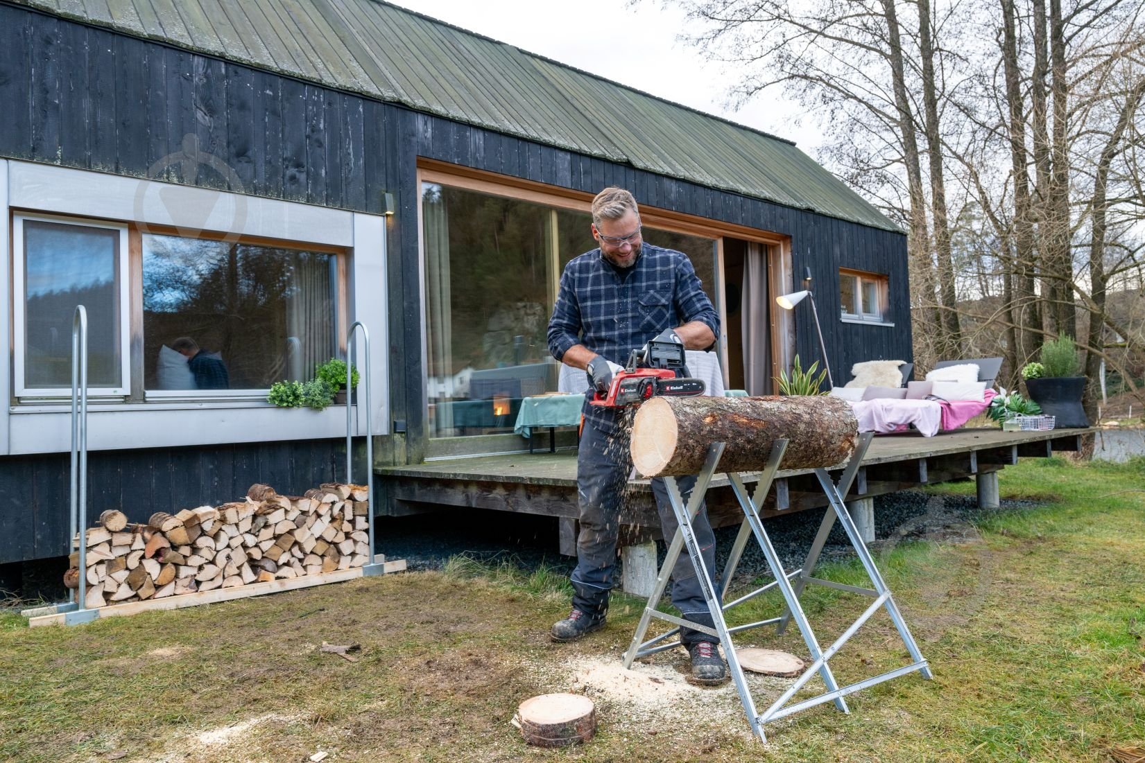 Аккумуляторная пила цепная Einhell PXC GE-LC 18/25 Li BL - Solo 4600070 - фото 13