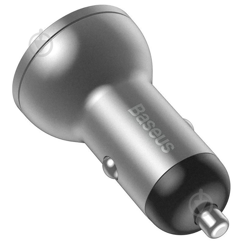 Автомобильное зарядное устройство BASEUS Digital Display Dual USB 4.8A Car Charger 24W Silver - фото 4 Автомобильное зарядное устройство BASEUS Digital Display Dual USB 4.8A Car Charger 24W Silver - фото 4