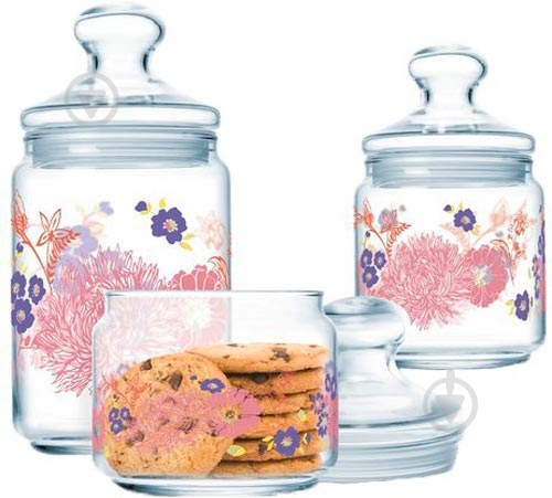 Набір банок Luminarc Alys 3х0.5, 0.75, 1 л (P2915) - фото 1