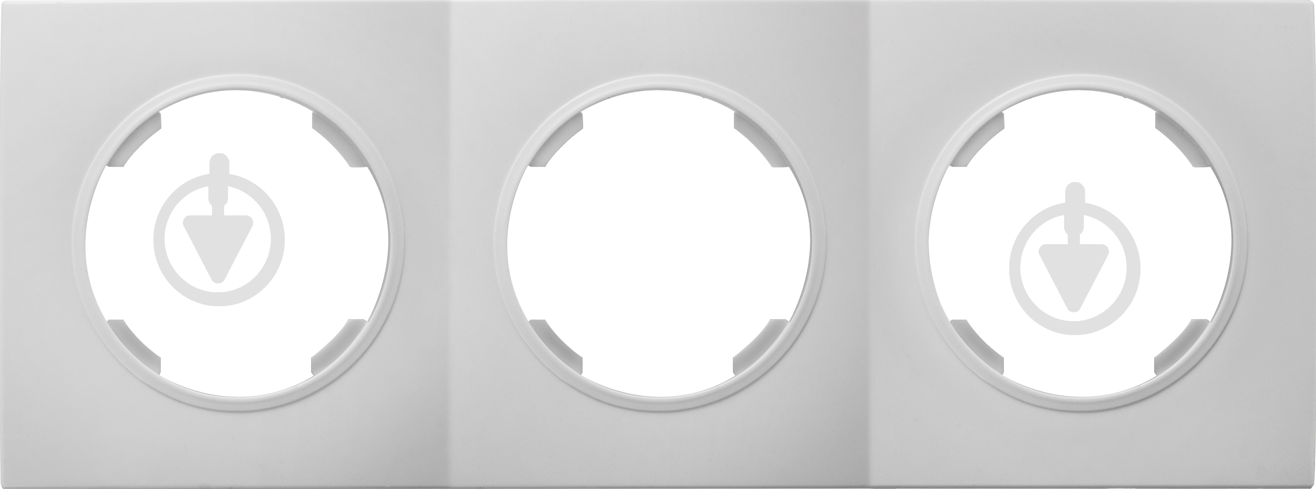 Рамка трехместная HausMark Bela универсальная белый SNG-FRP.RD20G3-WH - фото 1