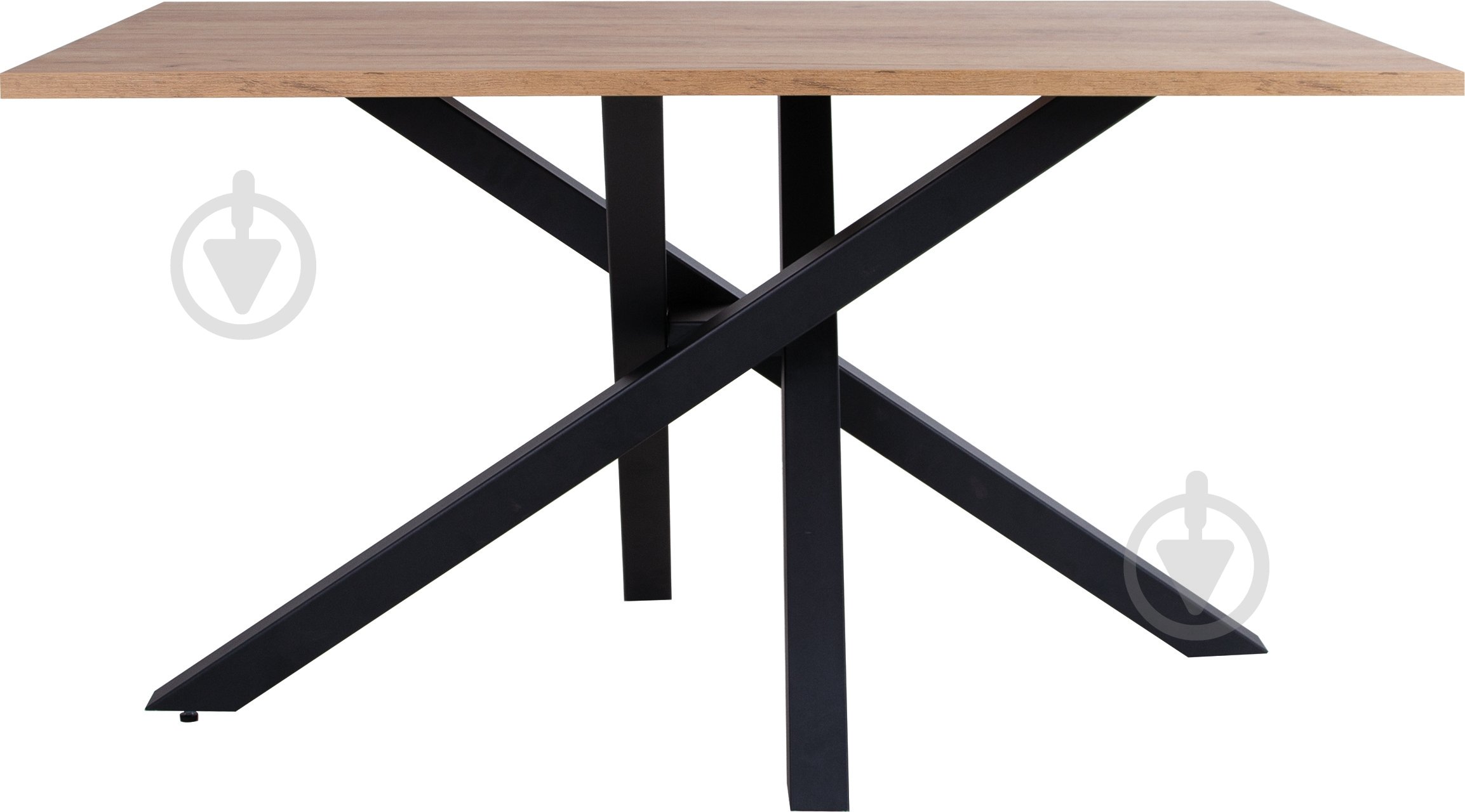 Стол обеденный Nowy Styl LUCKY BLACK (25) 800x1390x750мм дуб крафт золотой/черный - фото 2