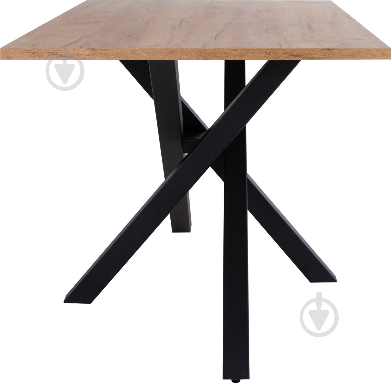 Стол обеденный Nowy Styl LUCKY BLACK (25) 800x1390x750мм дуб крафт золотой/черный - фото 3