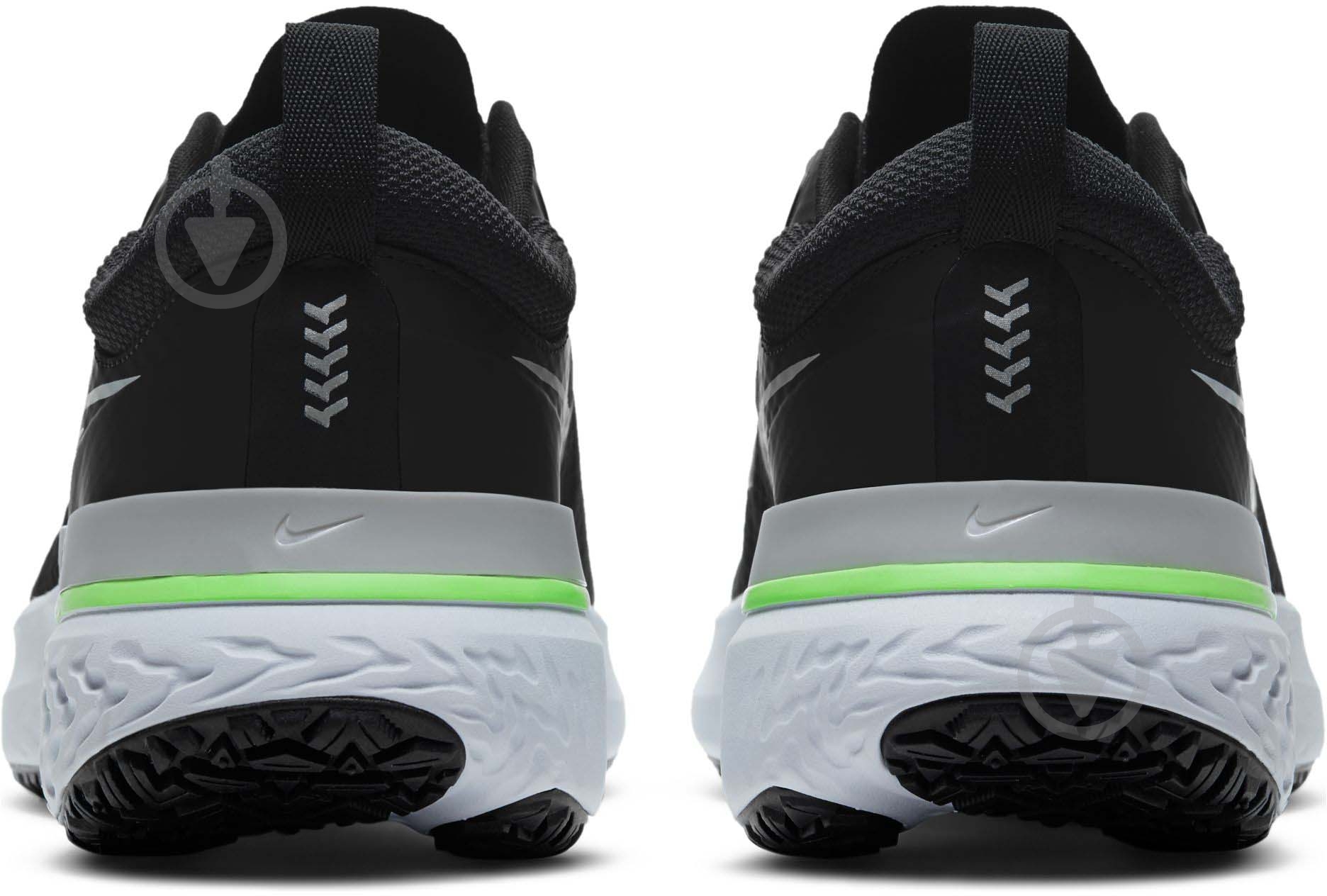 Кроссовки мужские весенние Nike REACT MILER SHIELD CQ7888-003 р.43 черные - фото 3