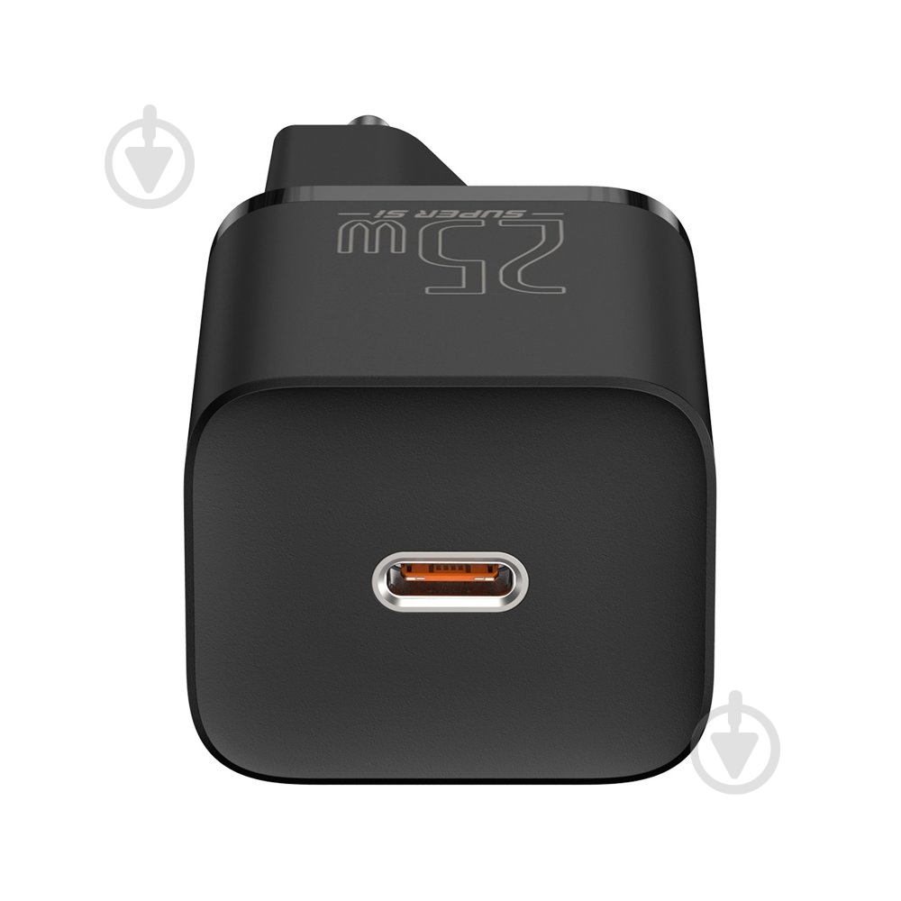 Сетевое зарядное устройство BASEUS Super Si Quick Charger 1C 25W EU Black - фото 4