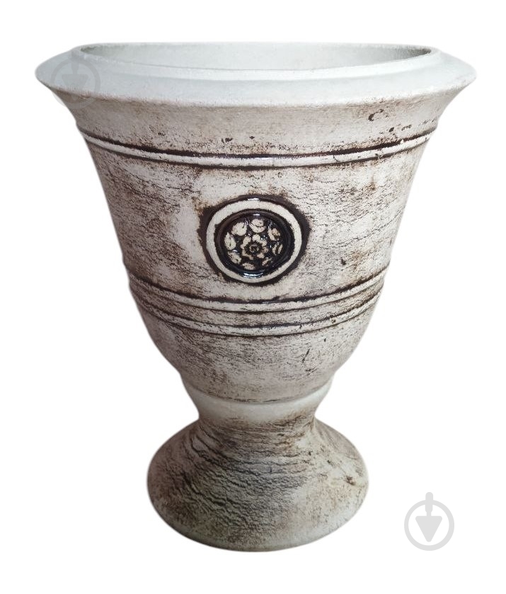 Горшок посадочный шамот Бокал Дарий круглый 14 л Наша Кераміка - фото 1