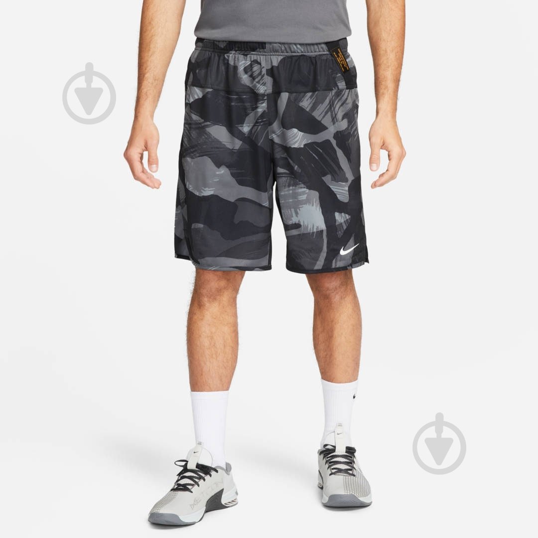 Шорты Nike M NK DF TOTALITY 9IN UL CAMO FB7084-010 р. 2XL серый - фото 1