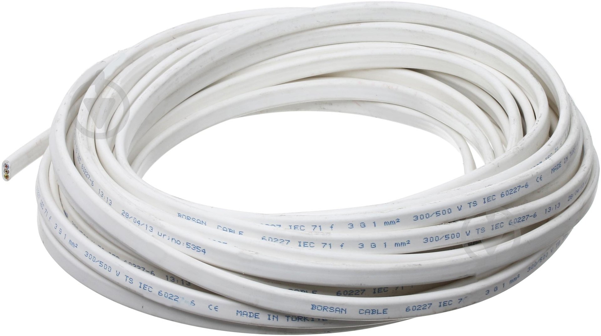 Кабель силовой Borsan ШВВП 3x1,0 медь - фото 2