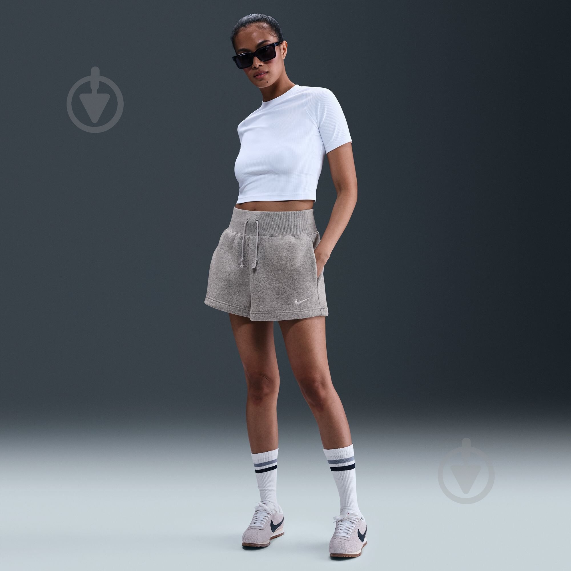 Шорты Nike W NSW PHNX FLC HR SHORT FD1409-063 р. M серый - фото 10 Шорты Nike W NSW PHNX FLC HR SHORT FD1409-063 р. M серый - фото 10