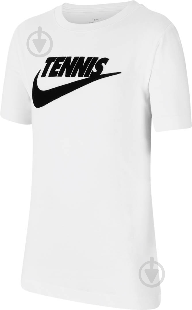 Футболка Nike YTH NKCT SS TEE DFC TENNIS GFX CJ7758-101 р.XS белый - фото 1